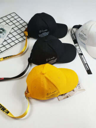 Купить New Womens Hat Spring and Summer Korean Style Letter Printing Baseball Cap Fashion All-Match Trendy Sun Hat Personalized Custom Cross-Border