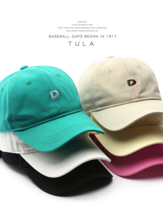 Купить Hat Women Spring And Autumn Retro Alphabet D Embroidered Baseball Outdoor Men S Sports Street Sun Protection Hat Peaked Cap