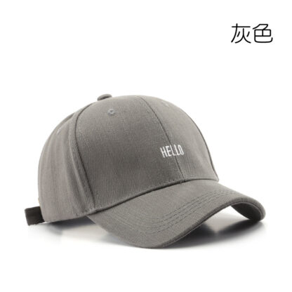 Купить Hat Womens Spring and Autumn Letter Embroidery Hard Crown Baseball Cap Outdoor Sports Mens Travel Sun Protection Sunshade Couple Peaked Cap