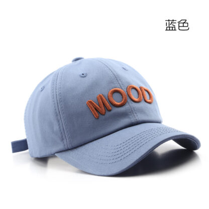 Купить Korean Style Japanese Style Womens Spring and Autumn Letter Embroidery Curved Brim Baseball Cap Outdoor Mens Personalized Travel Sun Protect