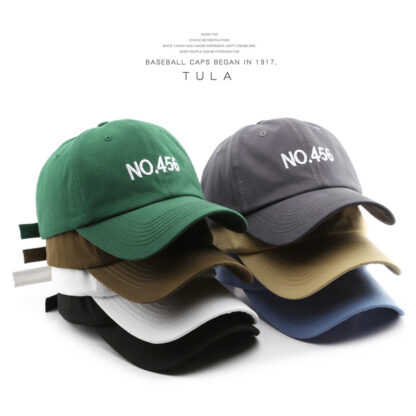 Купить Ball Caps Korean Style Japanese Style Womens Spring and Autumn Letter Embroidery Curved Brim Peaked Cap Outdoor Travel Personality Fashion Couple Base