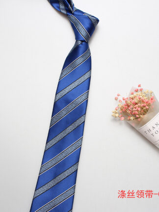Купить Factory Direct Supply Mens Tie Formal Wear Professional Business Wedding Tie Jacquard Polyester Silk Tie