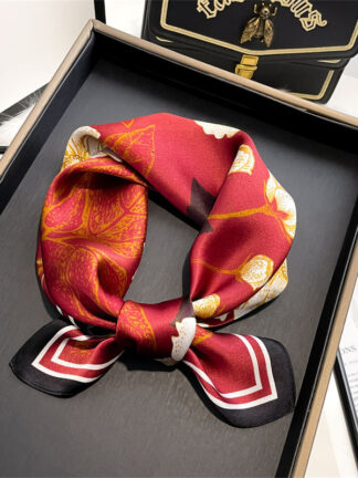 Купить Gift 100% Silk Scarf Small Square Towel Womens All-Match Spring and Autumn Korean Small Scarf Red Mulberry Silk Scarf
