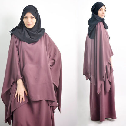 Купить Eid Muslim Paryer Dress 2 Piece Set Long Khimar Jilbab Muslim Women Prayer Garment Set Abaya Arab Islamic Burqa Ramadan Musulman