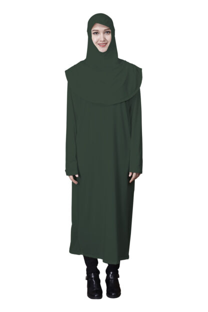 Купить Ramadan Muslim Prayer Garment Dress Women Islam Clothing Robe Dubai Turkey Namaz Long Thobe Full Cover Jurken Abaya Hijab Dress