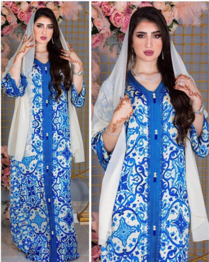 Купить Ramadan Turkey India Muslim Dress women Long Sleeve Abaya Duabi Arabic Vestidos Moroccon Kaftan Islamic Clothing Gown Robe Eid