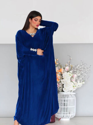 Купить Eid Dubai Muslim Arabic Dress Satin India Bat Sleeve Veet Abaya Musulman Islamic Women Pakistan Moroccan Kaftan Turkey Gowns