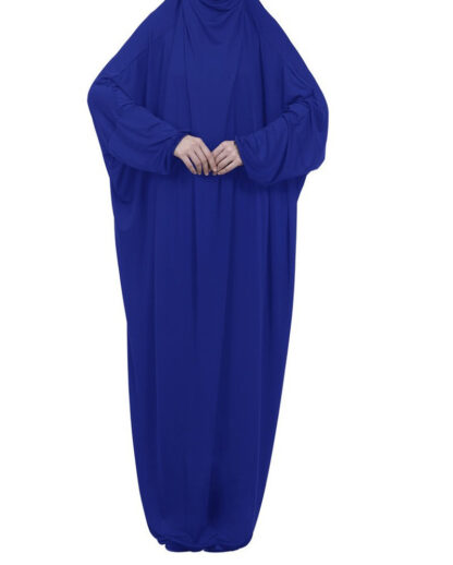 Купить Muslim Prayer Garment Dress Women Hooded Full Cover Islamic Clothing Dubai Turkey Namaz Long Thobe Jurken Abaya Hijab Dresses