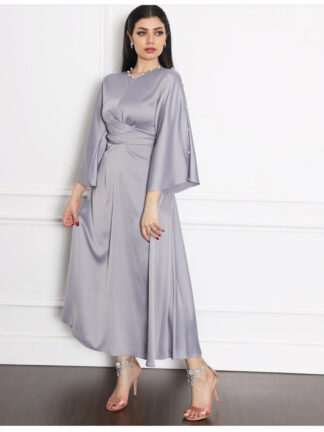 Купить Turkey India Muslim Abaya Dress Women Lace-up Ethnic Maxi Long Dresses Gown Dubai Islamic Clothing Moroccan Kaftan Vestidos