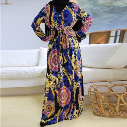 Купить Turkey Abaya Hijab Muslim Dress Eid Dubai Islamic Clothing Maxi African Vestidos Abayas Women Robe Musulman Femme Plus Size