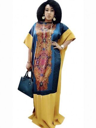 Купить African Dresses for Women Muslim Abaya Moroccan Kaftan Robe Long Maxi Dress Dashiki Summer Plus Size Traditional Africa Clothing