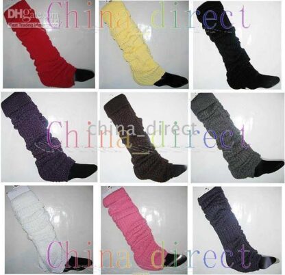 Купить winter Leg warmers womens knit Tight & Sexy leg warmer 35 pairs/lot Mixed style color #3489