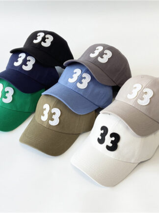 Купить 2022 Summer Beige Green Baseball Caps Number 33 Embroidery Candy Color Men Women Caps Snapback Hip Hop Trucker Dad Hat
