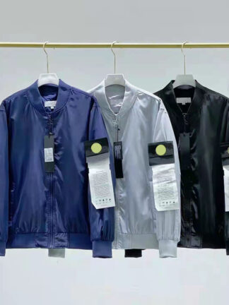 Купить Bomber Jackets Men Jacket Man Coats Designer Spring Autumn Windbreaker Long Sleeves With Letters Budge Fashion Slim Clothing S-2XL