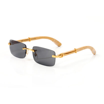 Купить Designer Sunglasses Mens Women Sunglass Square Luxury Brand Glasses UV400 Fashion Buffalo Horn Sun glasses Metal Gold Frameless Rimless Wood Carti Eyeglasses