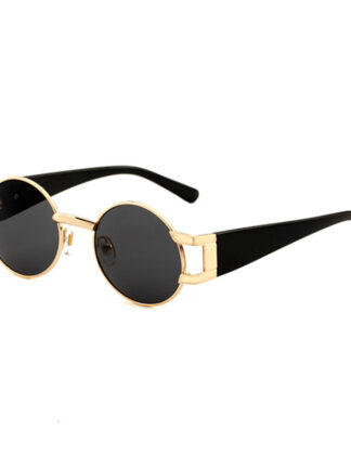 Купить Man Woman Sunglasses Designer Men Women Sunglasses Brand Round Ornamental Goggle Glasses Polarized Fashion Driving Adumbral Sun-glasses Black Gold Color