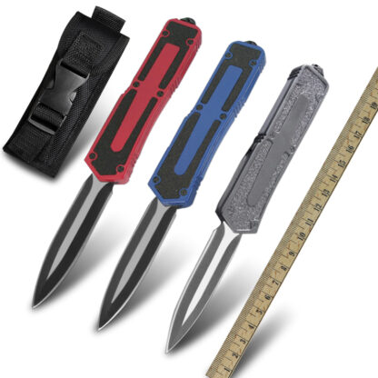 Купить Double Action Automatic Knife Military Tactical Self Defense Knife Pocket Folding Blade EDC Tools Camping Survival Hunting Knives MT BM 3300 3310BK D/E T/E
