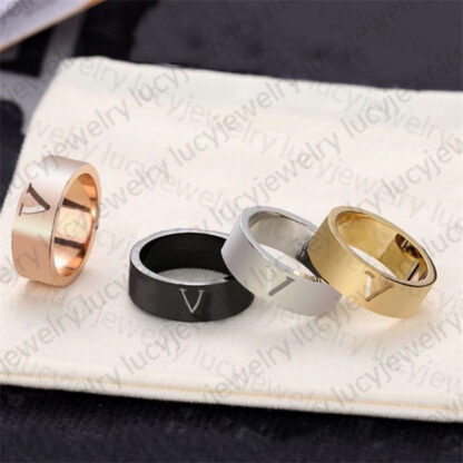 Купить Classic Ring Fashion Rings Temperament Trend Accessories Personality for Man Women Simplicity Jewelry 4 Colors