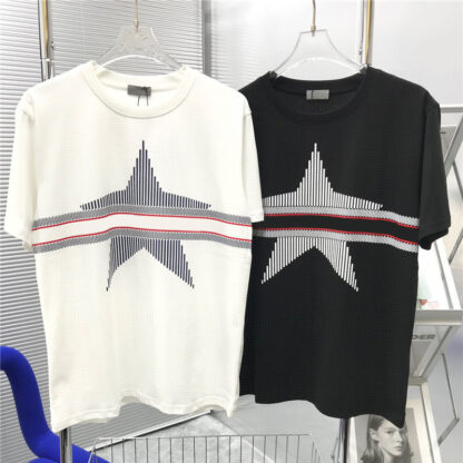 Купить Summer Mens T-Shirts Fashion Embroidered Letters Casual Loose Breathable T Shirt High Quality Printed Top 2022 Super Fashionable Wear Tees T Shirts