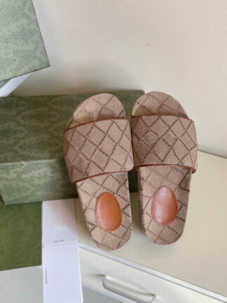 Купить 22SS Classic Mens Women Designer Slippers Fashion Letters Print Flat Slipper High Quality Google Popular Rubber Sandal Summer Beach Shoes 7 Styles with BOX