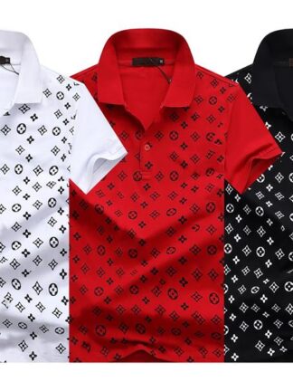 Купить Summer clothing Mens Stylist Polo tops T shirts Luxury Italy tees womens Designer Clothes Short Sleeve Fashion couple T Shirt Asian Size M-3XL04