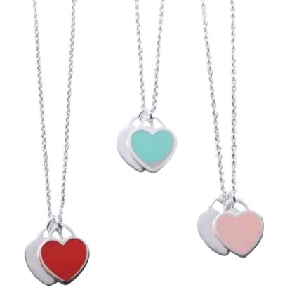 Купить Heart Love Necklace Bracelet Suit for Man Woman Necklaces Bracelets Fashion Chain Brand Jewelry 3 Color