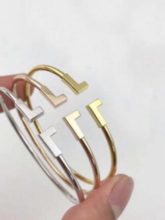 Купить brand designer bracelets bangle for mens and women for engagement wedding couples lovers gift luxury jewelry promise T