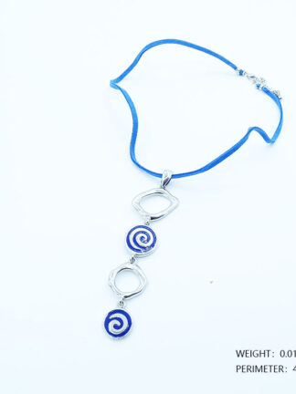 Купить Chokers Europe and the United States blue buckle necklace jewelry production orders Pendants