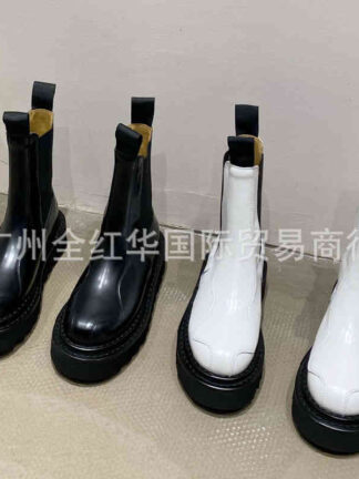 Купить Boots High end sleeve short boots middle winter thick bottom fashion Martin chimney Chelsea women