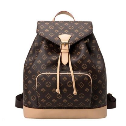 Купить Backpack Leather Handbags High Quality men women famous Rivet printing Designer lady Bags Boy Girl back pack XMN0