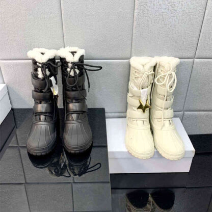 Купить Boots High end quality winter shell head short boots magic patch leather wool integrated snow thick soled Martin