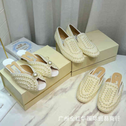 Купить Sandals High quality fashion bloggers and stars of the same summer Korean pearl versatile casual shoes for women