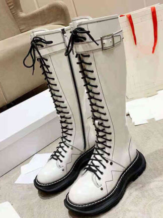 Купить Boots High end autumn and winter women's boots Yang Mi Naza the same cowhide high Knight long women