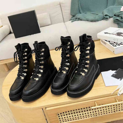 Купить Boots High end autumn and winter British wind tube boots small fragrance bandage Knight thick bottom fashion Martin