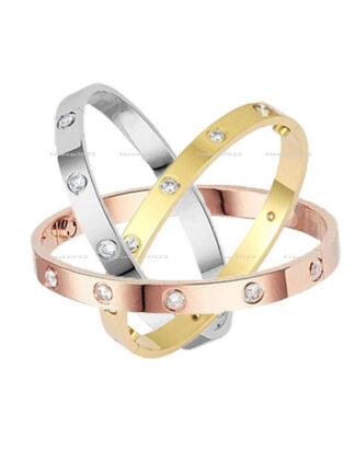Купить Love Screw Bracelet Designer Bracelets Luxury Jewelry Women Bangle Classic 5.0 Titanium Steel Alloy Gold-Plated Craft Colors Never Fade Not Allergic AAA+ 16--22