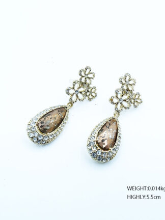 Купить The new water droplets stud earrings accessories production orders