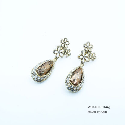 Купить The new water droplets stud earrings accessories production orders