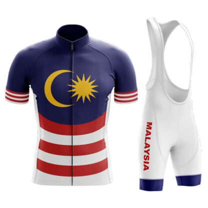 Купить 2022 Team Malaysia Interesting Summer Cycling Short Sleeve Jersey With Bib Shorts Set