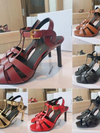 Купить Designer Women Sandals Calfskin Leather Flat Slides Flip Flops Fashion Intertwining Straps Italy High Heels Summer Outdoor Shoes Solid cowhide Sandals AAA+