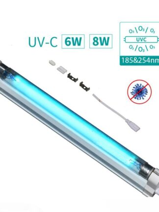 Купить Portable UV Germicidal Disinfection Lamp Battery US EU Rechargeable Handheld Lamp 6W8W e UVC Germicide Ultraviolet LightSterilizer Wand Lamp