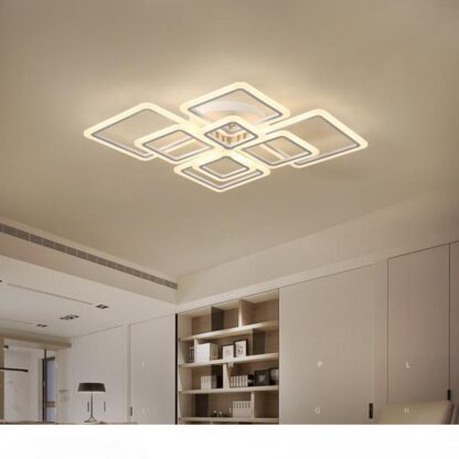Купить Modern acrylic LED ceiling lights Square frames frames large ceiling lamp for living dining bedroom led lamp luster avize