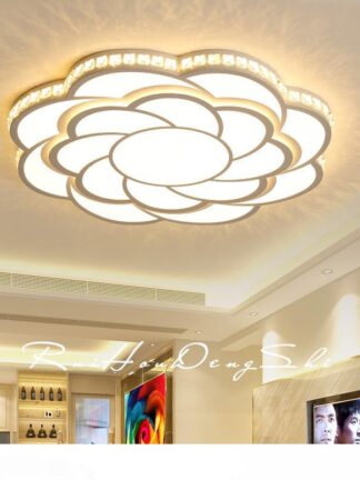 Купить New diameter 52 68 80cm Crystal led Ceiling Lights For Living room Bedroom room light Modern led Ceiling Lamp Fixtures 110V 220V