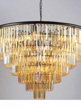 Купить New Style Crystal Chandelier Lighting Fixture Luxury Large Crystal Lustres de cristal Living Room Pendant Lamp