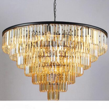 Купить New Style Crystal Chandelier Lighting Fixture Luxury Large Crystal Lustres de cristal Living Room Pendant Lamp