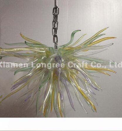Купить C85-Hotel Decor Art Design Mouth Blown Glass Chandelier Light European Style Crystal Hanging Glass LED Pendant Lamps