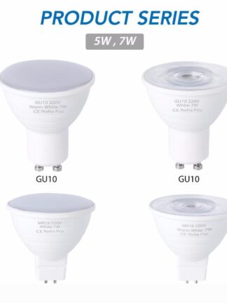 Купить GU10 LED Bulb 220V Lamp MR16 Spotlight 5W 7W GU10 Spot Light Bulb GU10 MR16 Bombillas LED Bulb.
