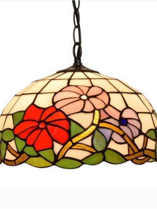 Купить Single Head European Style Multicolor Flower Led Pendant Lights Pendant Lamps Dining Room Living Room For Home Indoor Lighting Fixture