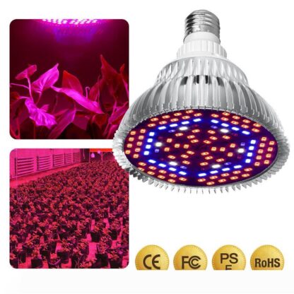 Купить LED Grow Light Full Spectrum 30W 50W 80W E27 UV IR LED Growing Bulb for Indoor Hydroponics Flowers Plants LED Growth Lamp.