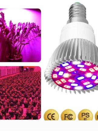 Купить Phyto Lamps Full Spectrum E27 Led Plant Light Grow Lamp E14 Led For Plants 18W 28W Fitolampy Greenhouse Tent Bulbs UV IR.