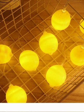 Купить BRELONG LED lemon light string holiday decoration small lantern network red ins string lights store layout flashing light batter